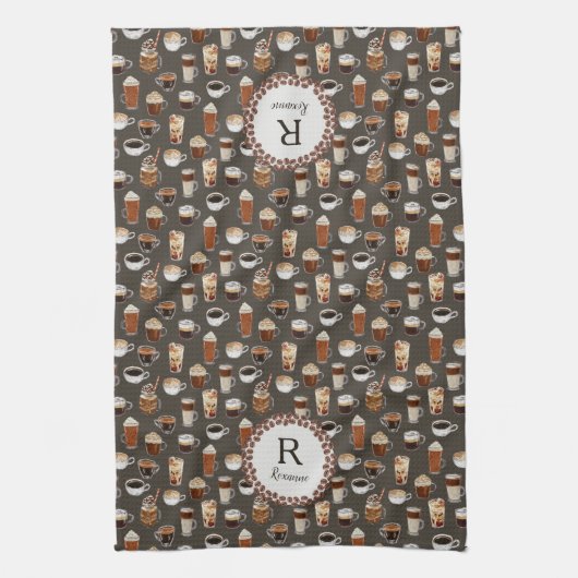 Monogram koffie Lover Theedoek (Verticaal)