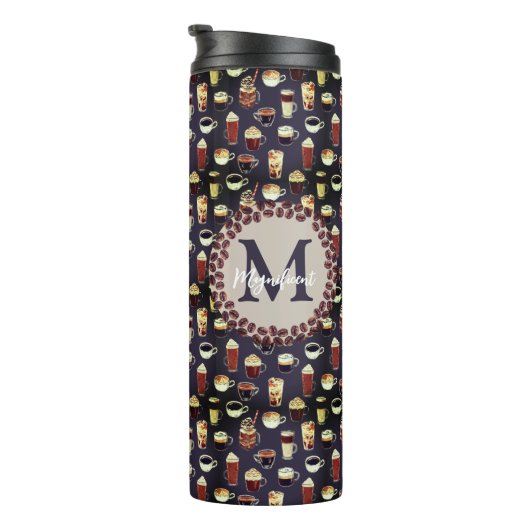 Monogram koffie Lover Thermosbeker (Geroteerd rechts)