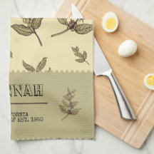 Monogram Koffie planten elegant klassiek ontwerp