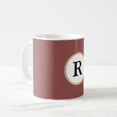 monogram koffiemok (Voorkant links)