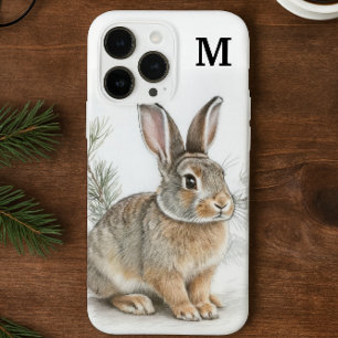 Monogram Konijn en Pijnboom Case-Mate iPhone 14 Pro Max Hoesje