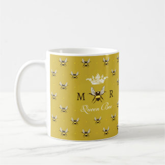  monogram koningin Bee Modern Koffiemok