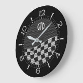 Monogram koolstof Stijl Gecontroleerde Racefolf Grote Klok (Hoek)