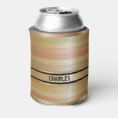 Monogram koper en gouden strepen blikjeskoeler (Blikje Achterkant)