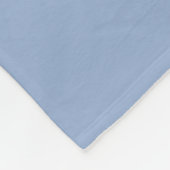 Monogram Koppel Minimalistisch Blauw Goud Wit Chic Fleece Deken (Hoek)