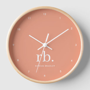 Monogram Koraal Peach Elegant Feminine minimalist