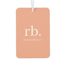 Monogram Koraal Peach Elegant Feminine minimalist Luchtverfrisser