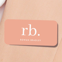 Monogram Koraal Peach Elegant Feminine minimalist