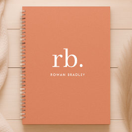 Monogram Koraal Peach Elegant Feminine minimalist Planner