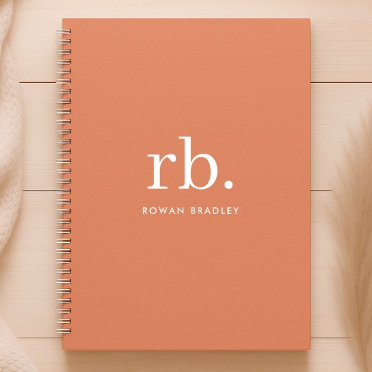 Monogram Koraal Peach Elegant Feminine minimalist Planner