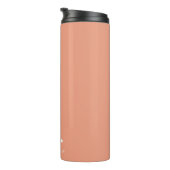 Monogram Koraal Peach Elegant Feminine minimalist Thermosbeker (Geroteerd rechts)