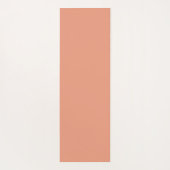 Monogram Koraal Peach Elegant Feminine minimalist Yogamat (Achterkant)