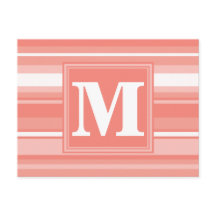 Monogram koraalstrepen