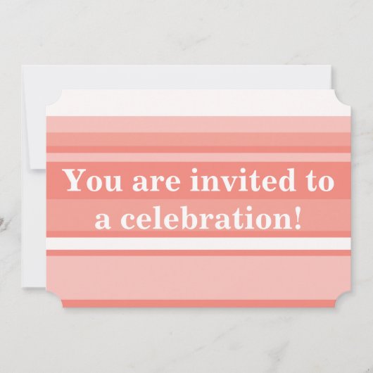 Monogram koraalstrepen kaart (Voorkant)