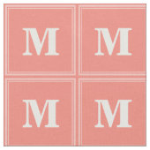 Monogram koraalstrepen stof (Close Up)