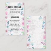 Monogram | Korte achtergrond Visitekaartje (Voorkant / Achterkant)