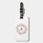 Monogram Krans Bagagelabel (Voorkant verticaal)