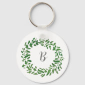 Monogram Krans Schilderen Custom Herfst Schilderen Sleutelhanger (Voorkant)