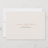 Monogram Kruis Christelijke Trouwring Save The Date (Voorkant)