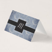Monogram Krul Plaatjes Kaart (Achterkant)