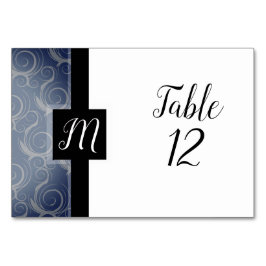 Monogram Krul Tablekaart Kaart