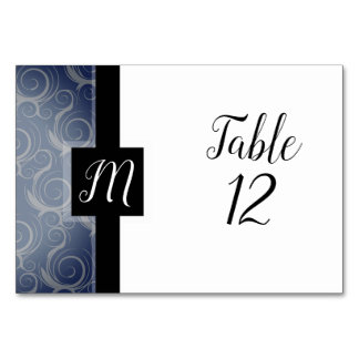 Monogram Krul Tablekaart Kaart