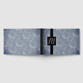 Monogram Krullen Bruiloft Gastenboek (Volledig)