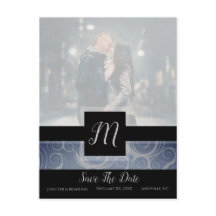 Monogram Krullen Foto Save The Date