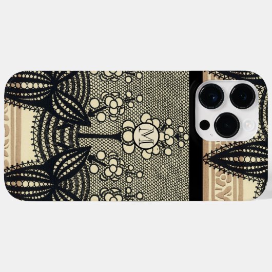 Monogram  Kunst Nieuwe Vormgeving Case-Mate iPhone Case (Achterkant (horizontaal))