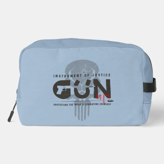 Monogram kunst van het Pistool | Toilettasje (Achterkant)