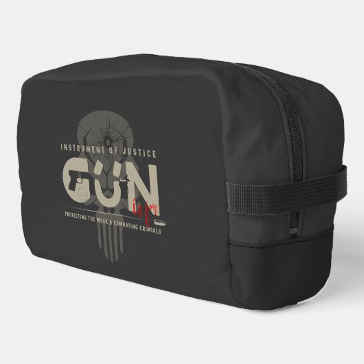 Monogram kunst van het Pistool | Toilettasje (Linkerhoek)