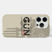 Monogram Kunst van Pistool | Case-Mate iPhone Case (Achterkant (horizontaal))