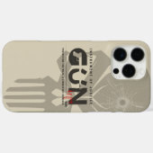 Monogram Kunst van Pistool | Case-Mate iPhone Case (Achterkant (horizontaal))