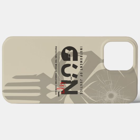 Monogram Kunst van Pistool | Case-Mate iPhone Case (Achterkant (horizontaal))