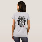 Monogram Kunst van Pistool | Vrouwen T-shirt (Achterkant volledig)