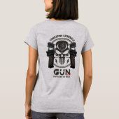 Monogram Kunst van Pistool | Vrouwen T-shirt (Achterkant)