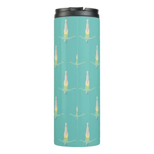 Monogram kunstmatig zwemmen thermosbeker (Achterkant)