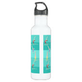 Monogram kunstmatig zwemmen waterfles (Achterkant)