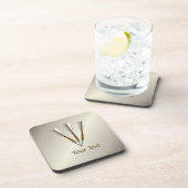 Monogram kunstontwerp bier onderzetter (Rechterzijde)