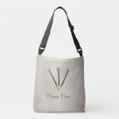 Monogram kunstontwerp crossbody tas (Voorkant)