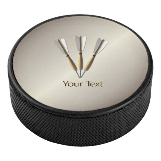 Monogram kunstontwerp hockey puck (3/4)