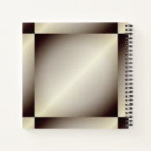 Monogram kunstontwerp notitieboek (Achterkant)