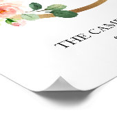 Monogram Kunstprint, Letter C, Trouwen, Babykamer Poster (Hoek)