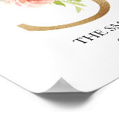 Monogram Kunstprint, Letter S, Trouwen, Babykamer Poster (Hoek)