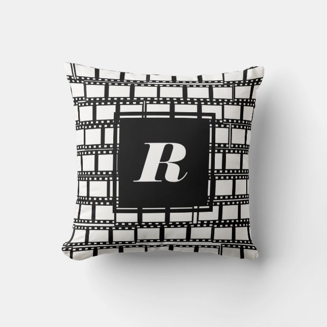 Monogram kussen voor filmliefhebbers (Voorkant)