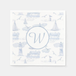 Monogram kust toile | Voorbereid op Entertaining Servet