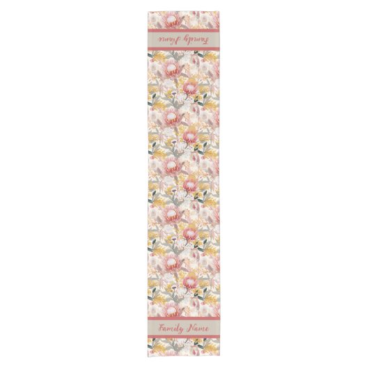 Monogram kustflora korte tafelloper (Voorkant)