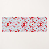 Monogram kustlicht blauw en rood lobster yogamat (Voorkant (horizontaal))