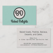 Monogram | Kutesy (munt) Visitekaartje (Voorkant / Achterkant)