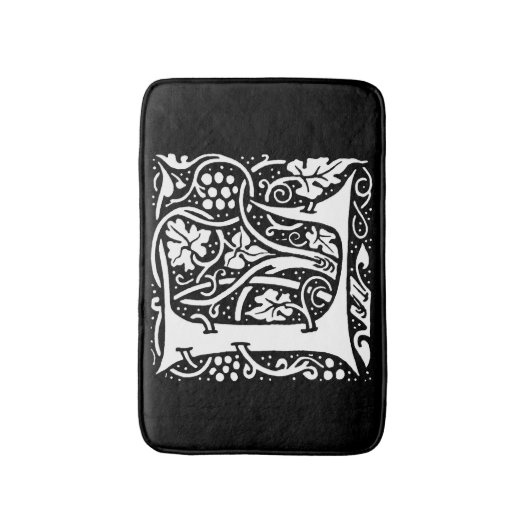 Monogram L Art Nouveau Badmat (Voorkant Verticaal)